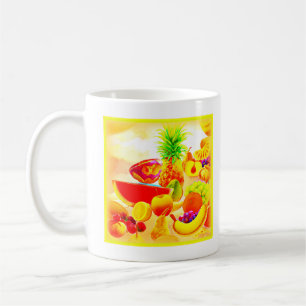 Mug Peinture de fruits exotiques tropicaux. Commandez 
