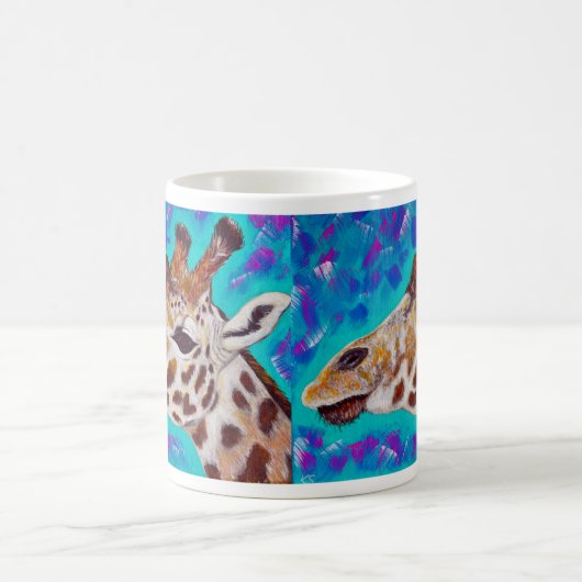 Mug Peinture de girafe colorée (Centre)