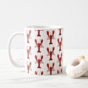 Mug Peinture de homard Motif côtier marin