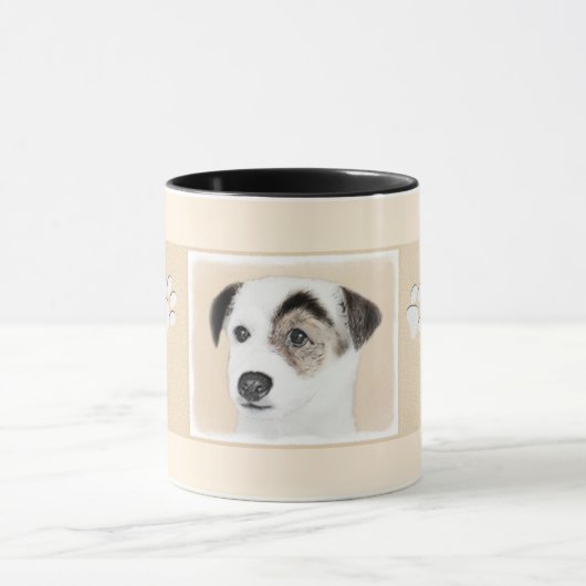 Mug Peinture de Jack Russell Terrier de pasteur - art (Centre)