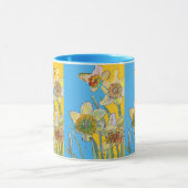 Mug Peinture de jonquille peinte à la main jaune flora (Centre)