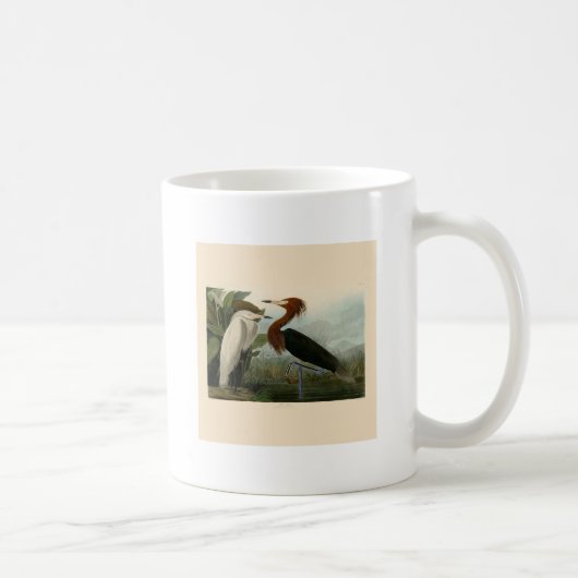 Mug Peinture de la faune d'Audubon Heron violet (Droite)