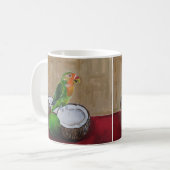 Mug Peinture de la fête tropicale de l'inséparable par (Devant gauche)