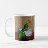 Mug Peinture de la fête tropicale de l'inséparable par (Gauche)