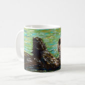 Mug Peinture de la Loupe de mer (Devant gauche)