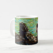 Mug Peinture de la Loupe de mer (Devant gauche)