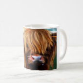 Mug Peinture de la vache des Highlands (Devant droit)