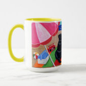 Mug Peinture de Labradors de brise d'été (Gauche)