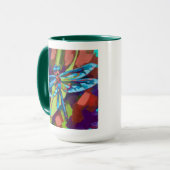 Mug Peinture de libellule - Cadeau pour les amateurs d (Devant gauche)