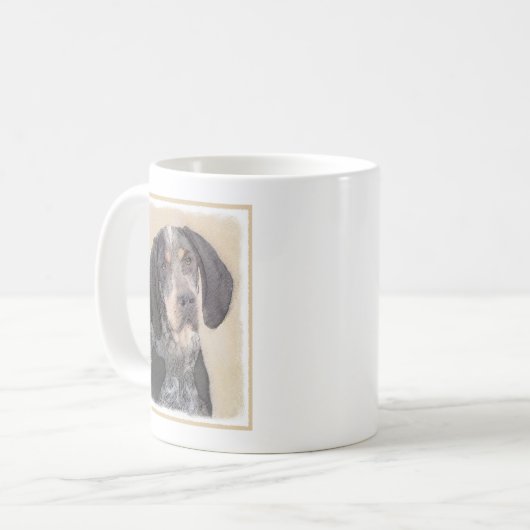 Mug Peinture de linge bluetick - mignon chien original (Devant gauche)