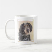 Mug Peinture de linge bluetick - mignon chien original (Gauche)