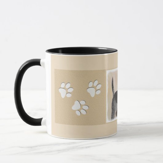 Mug Peinture de linge bluetick - mignon chien original (Gauche)