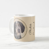 Mug Peinture de linge bluetick - mignon chien original (Devant gauche)