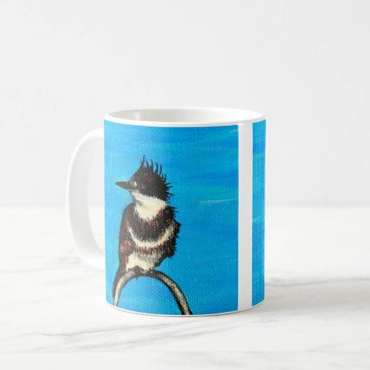 Mug Peinture de martin-pêcheur (Devant gauche)