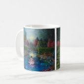 Mug Peinture de nature - dame de jardin de lotus (Devant gauche)