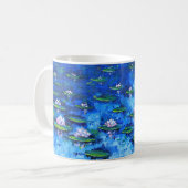 Mug Peinture de nénuphar, art de fleur, fleurs (Devant gauche)