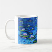 Mug Peinture de nénuphar, art de fleur, fleurs (Gauche)