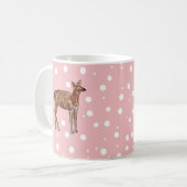 Mug Peinture de Noël de Baby Deer Wilderness (Devant gauche)