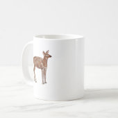 Mug Peinture de Noël de Baby Deer Wilderness (Devant gauche)