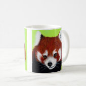 Mug Peinture de panda rouge (Devant droit)
