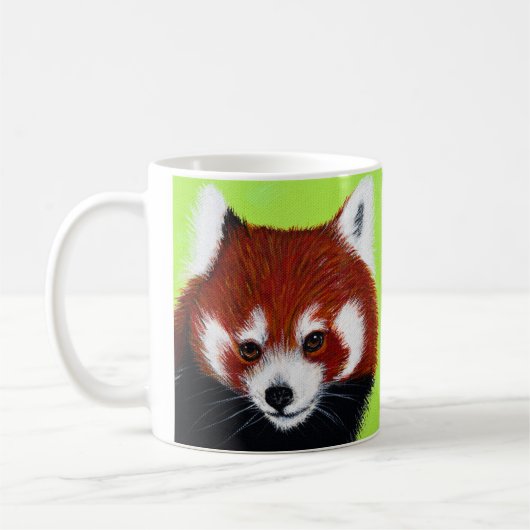 Mug Peinture de panda rouge (Gauche)