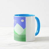 Mug peinture de paysage italie (Devant droit)
