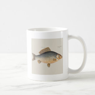 Mug Peinture de pêche de carpe dessin d'eau douce