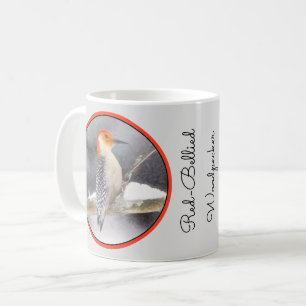 Mug Peinture de pic à ventre rouge Art original