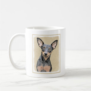 Mug Peinture de Pinscher Nain Art Original de Chien Mi