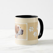 Mug Peinture de pointres - Beau art original de chien (Devant droit)