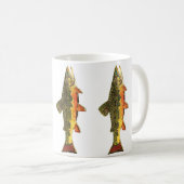 Mug Peinture de poisson à l'omble de fontaine (Devant droit)
