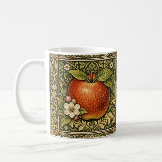 Mug Peinture de pomme vintage (Gauche)