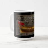 Mug Peinture de profil du navire Jersey (Devant gauche)