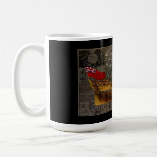 Mug Peinture de profil du navire Jersey (Gauche)