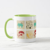 Mug Peinture de quatre blocs de bois pour enfants (Gauche)