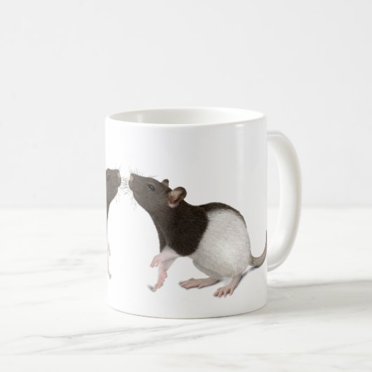 Mug Peinture de rat pour animaux (Devant droit)