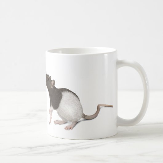Mug Peinture de rat pour animaux (Droite)