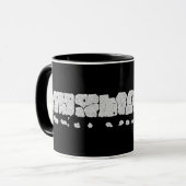 Mug Peinture de route fissurée (Devant gauche)