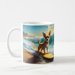 Mug Peinture de surf sur la plage de Chihuahua