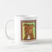 Mug Peinture de Terrier de pitbull (Gauche)