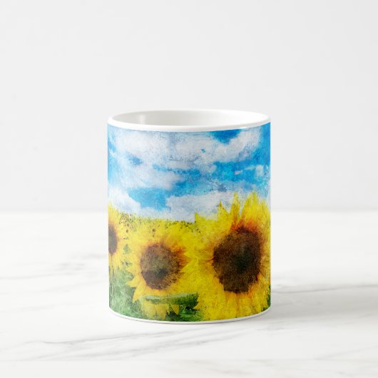 Mug Peinture de tournesols (Centre)