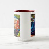 Mug Peinture de train - Cadeau pour les amateurs de tr (Centre)