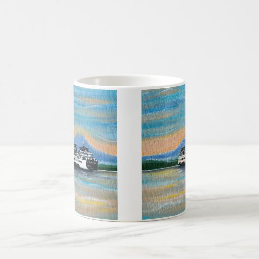 Mug Peinture de traversier Sunrise (Centre)