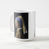 Mug Peinture de vermeer - Fille à la perle (Devant gauche)