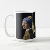 Mug Peinture de vermeer - Fille à la perle (Gauche)