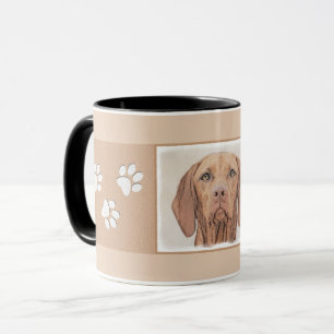 Mug Peinture de Vizsla - art original mignon de chien