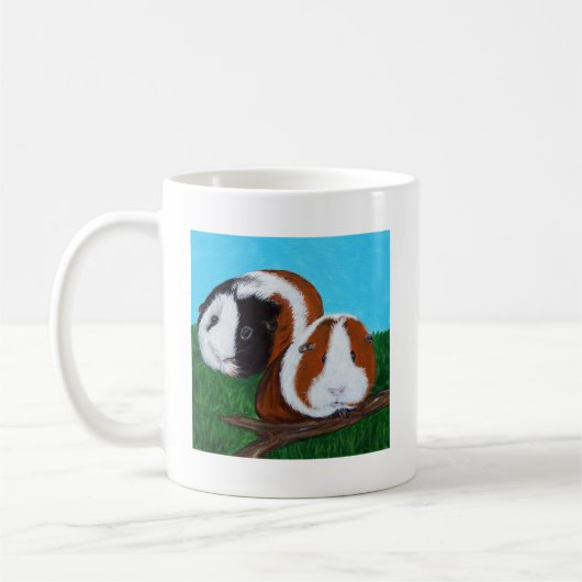 Mug Peinture des cochons de Guinée (Gauche)