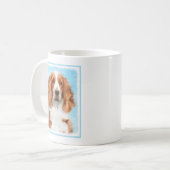 Mug Peinture d'espagnol Welsh Springer - Art original  (Devant gauche)