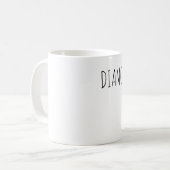 Mug Peinture diamantée plutôt que les corvées (Devant gauche)
