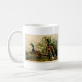 Mug Peinture d'oiseaux de Mallard Duck Audubon (Gauche)